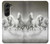 S0933 White Horses Case For Samsung Galaxy Z Fold 5