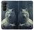 S1516 White Wolf Case For Samsung Galaxy Z Fold 5