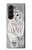S1566 Snowy Owl White Owl Case For Samsung Galaxy Z Fold 5