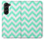 S1723 Mint Chevron Zigzag Case For Samsung Galaxy Z Fold 5