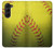 S3031 Yellow Softball Ball Case For Samsung Galaxy Z Fold 5