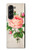S3079 Vintage Pink Rose Case For Samsung Galaxy Z Fold 5