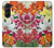 S3205 Retro Art Flowers Case For Samsung Galaxy Z Fold 5