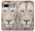 S2399 White Lion Face Case For Google Pixel 7a