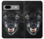 S2823 Black Wolf Blue Eyes Face Case For Google Pixel 7a