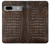 S2850 Brown Skin Alligator Graphic Printed Case For Google Pixel 7a