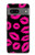 S2933 Pink Lips Kisses on Black Case For Google Pixel 7a