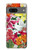 S3205 Retro Art Flowers Case For Google Pixel 7a