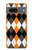 S3421 Black Orange White Argyle Plaid Case For Google Pixel 7a