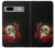 S3753 Dark Gothic Goth Skull Roses Case For Google Pixel 7a