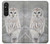 S1566 Snowy Owl White Owl Case For Sony Xperia 1 V