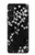 S2544 Japanese Kimono Style Black Flower Pattern Case For Sony Xperia 1 V