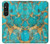 S2906 Aqua Turquoise Stone Case For Sony Xperia 1 V