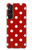 S2951 Red Polka Dots Case For Sony Xperia 1 V