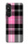 S3091 Pink Plaid Pattern Case For Sony Xperia 1 V