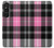 S3091 Pink Plaid Pattern Case For Sony Xperia 1 V