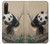 S2210 Panda Fluffy Art Painting Case For Sony Xperia 10 V