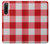 S3535 Red Gingham Case For Sony Xperia 10 V