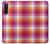 S3941 LGBT Lesbian Pride Flag Plaid Case For Sony Xperia 10 V