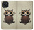 S0360 Coffee Owl Case For iPhone 15