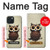S0360 Coffee Owl Case For iPhone 15 S0360 Coffee Owl Case For iPhone 15