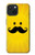 S1145 Yellow Mustache Sun Case For iPhone 15
