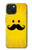 S1145 Yellow Mustache Sun Case For iPhone 15 S1145 Yellow Mustache Sun Case For iPhone 15