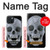 S1286 Diamond Skull Case For iPhone 15