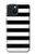 S1596 Black and White Striped Case For iPhone 15