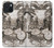 S1681 Steampunk Drawing Case For iPhone 15