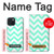 S1723 Mint Chevron Zigzag Case For iPhone 15