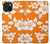 S2245 Hawaiian Hibiscus Orange Pattern Case For iPhone 15