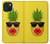 S2443 Funny Pineapple Sunglasses Kiss Case For iPhone 15