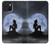 S2668 Mermaid Silhouette Moon Night Case For iPhone 15