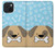 S2669 Cute Dog Paws Bones Cartoon Case For iPhone 15