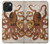 S2801 Vintage Octopus Case For iPhone 15