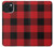 S2931 Red Buffalo Check Pattern Case For iPhone 15