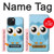 S3029 Cute Blue Owl Case For iPhone 15