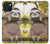 S3138 Cute Baby Sloth Paint Case For iPhone 15