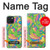 S3273 Flower Line Art Pattern Case For iPhone 15