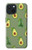 S3285 Avocado Fruit Pattern Case For iPhone 15