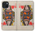 S3429 Queen Hearts Card Case For iPhone 15