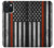 S3472 Firefighter Thin Red Line Flag Case For iPhone 15