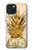 S3490 Gold Pineapple Case For iPhone 15