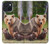 S3558 Bear Family Case For iPhone 15