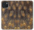 S3691 Gold Peacock Feather Case For iPhone 15