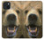 S0840 Grizzly Bear Face Case For iPhone 15 Plus