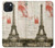 S2108 Eiffel Tower Paris Postcard Case For iPhone 15 Plus