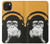 S2324 Funny Monkey with Headphone Pop Music Case For iPhone 15 Plus