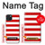 S2364 Red and White Striped Case For iPhone 15 Plus
